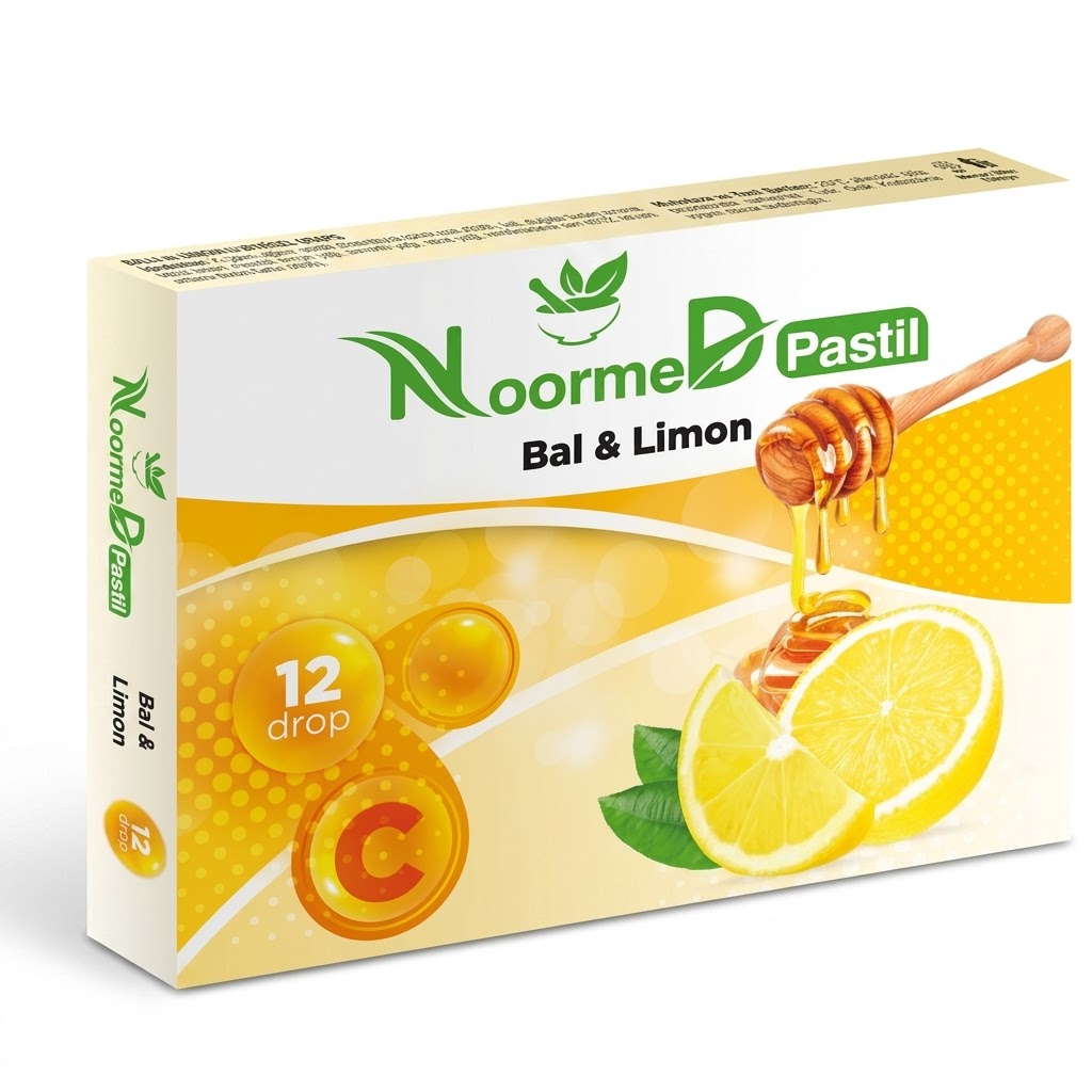 Noormed Boğaz Pastili Bal & Limon 12 Pastil